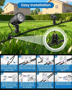 ZZXX All-in-One Low Voltage Landscape Lighting Kit, 2700K Waterproof Landscape - Image 8