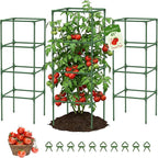 MQUPIN Tomato Cages, 3 Packs Square Tomato Cage by MQUPIN