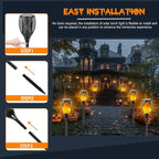 Upgraded 8 Pack Super Larger Size Solar Torch Lights - Image 5