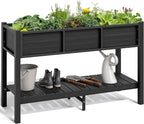 YITAHOME 48x18x30in Raised Garden Bed HDPE, Weather-Resistant Poly Lumber by YITAHOME