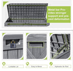 Greesum 120 Gallon Deck Box, Resin Outdoor Storage Container - Image 5