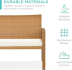 Best Choice Products 4-Piece Outdoor Wicker Patio Conversation Furniture Set - Image 3