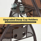 HOMREST 3 Seat Outdoor Porch Swing - Image 6