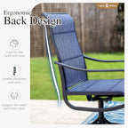 Sophia & William 9-Piece Patio Dining Set – 8 Swivel Chairs - Image 5