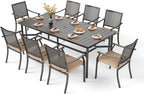 PHI VILLA 9 Pieces Outdoor Dining Set by PHIVILLAThepioneerofcomfortablehouseholdsupplies