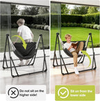 2-in-1 Hammock & Swing Chair for Teens – Adjustable Folding Chair - Image 6