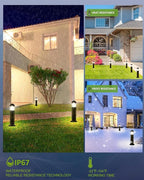 2 Pack Low Voltage Landscape Pathway Lights, 12V LED Bollard Light IP67 - Image 3