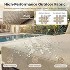 NICESOUL 9 Piece Patio Furniture Conversation Set, Extra Large Size Outdoor - Image 9