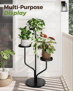 Bamworld 3 Tier Plant Stand Indoor Outdoor Metal Plant Shelf - Image 5
