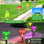 Solar Lights Outdoor, 16 Pack Mushroom Lights Outside Waterproof, Solar Powered - Image 5