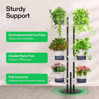 VIVOSUN Metal Plant Stand, 6-Tier Tall Vertical Planter Tower - Image 4