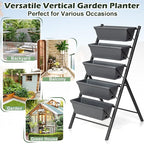 COSTWAY Vertical Raised Garden Bed, 5 Tier Planter Box - Image 8
