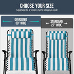 Best Choice Products Set of 2 Extra Wide Adjustable Steel Mesh Zero Gravity - Image 4
