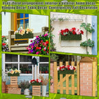 Maxdot 4 Pack Moss Window Box Planters, 16 Inch Rectangular Decorative Planter - Image 5