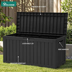 YITAHOME 72 Gallon Outdoor Resin Deck Box - Image 3
