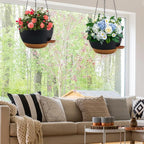 12 inch Hanging Planters for Indoor Plants, 2 Pack Self-Watering Hanging - Image 2