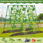 Cucumber Trellis for Raised Bed, 50x 54 inch A-Frame Garden Trellis for - Image 6