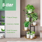 Plant Stand Indoor 5 Tier 8 Potted Multiple Flower Pot Holder - Image 5