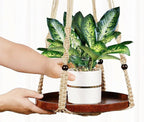 2 Pack Macrame Plant Hanger | Plant Hanger Indoor, Hanging Planter Shelf | - Image 5