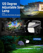 Solar Spot Lights Outdoor IP67 Waterproof 10 Pack, 63 LED 3 Modes Solar - Image 4