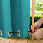 NICETOWN 2 Panels Weighted Blackout Outdoor Curtains by NICETOWN