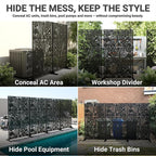 Metal Privacy Screen Outdoor – 72in Decorative Laser Cut Steel Garden Divider - Image 8