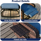 Outdoor Recliner Chair, Wicker Patio Recliners - Image 7