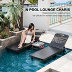 WACASA Outdoor Chaise Lounge Chairs Set of 4, Oversized Lounge Chairs - Image 4