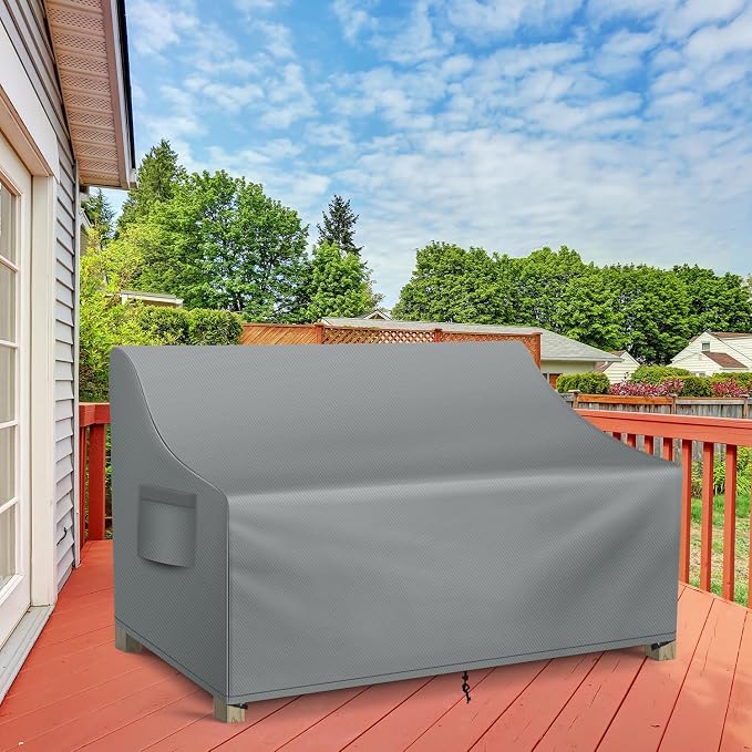 WLEAFJ Patio Sofa Cover Waterproof, 3-Seater Outdoor Sofa, Heavy Duty Deep - Image 7