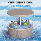 EasyUp Outdoor Cooler Bar Table – 8 Gallon Outdoor Patio Cooler Table - Image 5