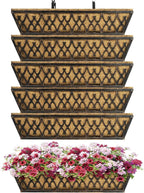 6 Pack 24 Inch Window Boxes Planters Railing Planter Box by KarlliuHOMEGARDEN