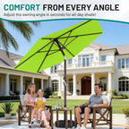 AreShark 7.5FT Patio Umbrella Table Market Umbrella - Image 7