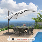 PURPLE LEAF 9'×11.5' Cantilever Patio Umbrella - Image 2