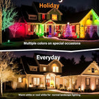 RGBW 8W LED Spotlight with Remote, 16 Color Changing Landscape Lighting - Image 6