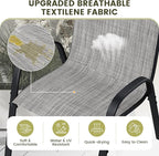 UDPATIO Patio Chairs Set of 4, Stackable Outdoor Dining Chairs - Image 4