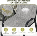 UDPATIO Patio Chairs Set of 2, Stackable Outdoor Dining Chairs - Image 4