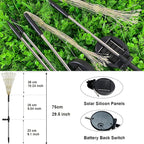 FOOING 8 Pack Solar Garden Lights Solar Firework Lights Waterproof, 200 LED - Image 7
