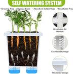 Growing Vegetable Planter Pot 3 Packs, 15 * 14.2 Inches Deep Rectangle Pots - Image 3