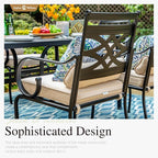 Sophia and William Outdoor Patio Dining Set - Image 3