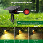 Solar Spot Lights Outdoor with 60 LED & Auto On/Off, 4 Pack Solar Lights - Image 3