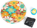 Magpie Fabrics Indoor/Outdoor Inflatable Stool Ottoman Pouf, Water Repellent - Image 5