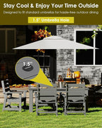 GREENVINES 7-Piece Outdoor Dining Set | HDPE | Patio Table and Chairs Sets - Image 5