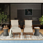 SUNBURY Outdoor Accent Table, Concrete Garden Stool End Table, Morden Concrete - Image 2