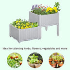 Outsunny 2 Piece Raised Garden Bed - Image 6
