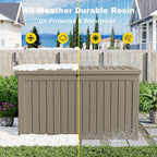 ROJIK Outdoor Storage Housing Deck Box, Waterproof Patio Furniture, Garden Tools - Image 4