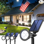 Solar Lights Outdoor Waterproof IP65, 6500K Super Bright LED, 2 Lighting Modes by JEJOT