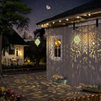 Hanging Solar Lights Outdoor Garden Decor Solar Lantern Waterproof Plastic - Image 4