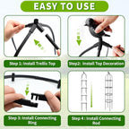 4-Pack 6FT Garden Obelisk Trellis - Image 4