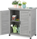 Outdoor Storage Cabinet & Potting Bench Table by OutdoorFurniture