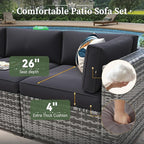 Aoxun 8 Piece Patio Furniture Set - Image 4